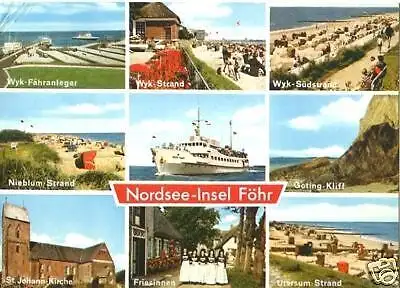 AK, Insel Föhr, neun Abb., ca. 1977
