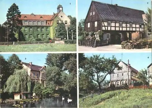 Ansichtskarte, Neukirch Lausitz, 4 Abb., u.a. Lessingschule, 1971