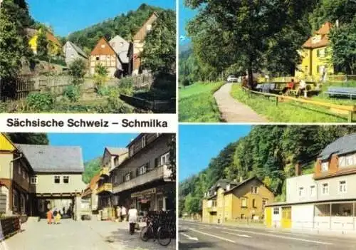 AK, Schmilka Sächs. Schweiz, vier Abb., 1985