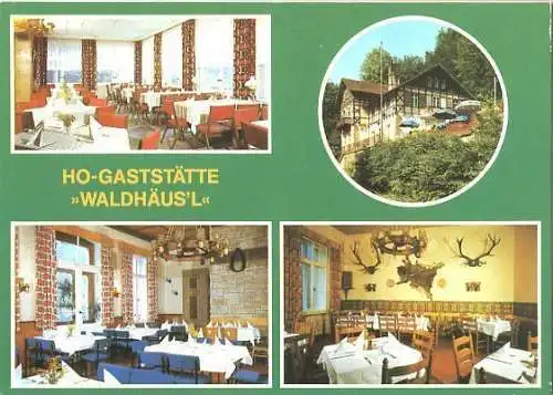 Ansichtskarte, Bad Schandau Kr. Pirna, HOG "Waldhäus'l", 1990