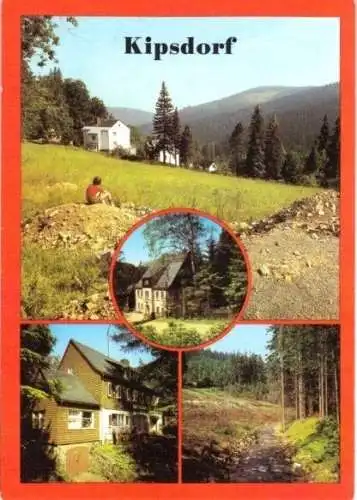 Ansichtskarte, Kipsdorf Kr. Dippoldiswalde, vier Abb., 1984