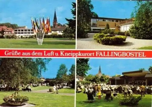 Ansichtskarte, Fallingbostel, 4 Abb., um 1986