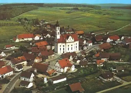 Ansichtskarte, Bad Schussenried,  Wallfahrtskirche Steinhausen