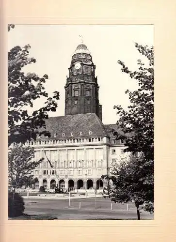 Dresden, Bildmappe mit 10 auf Pappe aufgezogenen Echtfotos, 1968