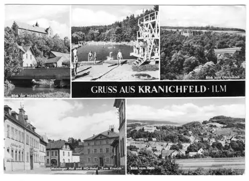 AK, Kranichfeld Ilm, fünf Abb., 1973