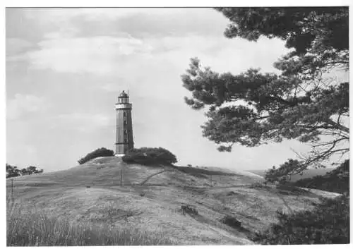 AK, Kloster auf Hiddensee, Blick zum Leuchtturm, 1977