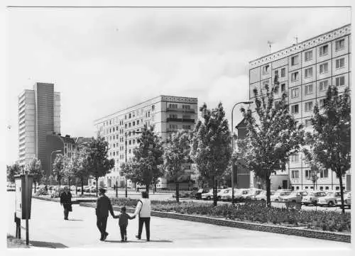 Ansichtskarte, Berlin Mitte, Schillingstr. mit Hochhaus, 1970