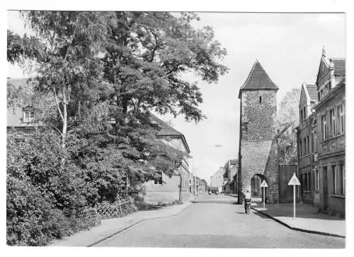 AK, Aken Elbe, Partie in der Burgstr., 1972