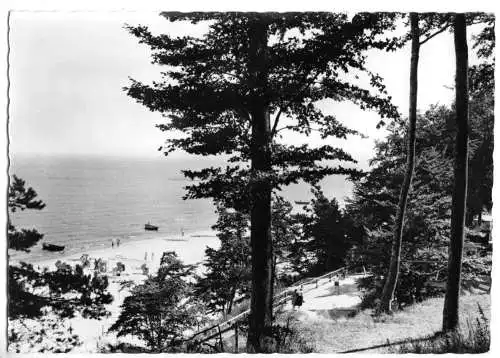 AK, Ostseebad Ückeritz auf Usedom, An der Strandhalle, 1962