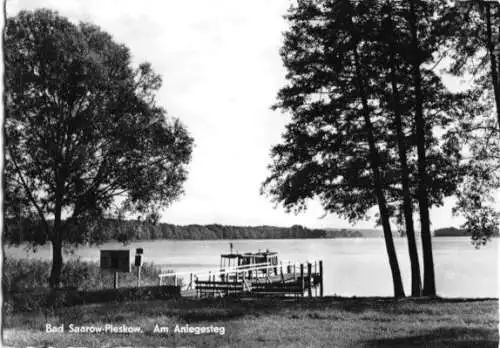 AK, Bad Saarow - Pieskow, Am Anlegesteg, 1958