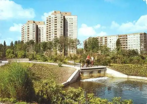 AK, Berlin Prenzlauer Berg, Partie im Ernst-Thälmann-Park, um 1990