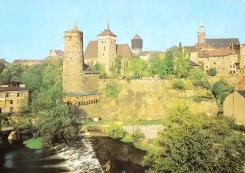 Ansichtskarte, Bautzen, Alte Wasserkunst, 1989