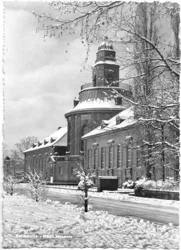 AK, Zwickau Sachs., Städt. Museum, Winteransicht, 1965