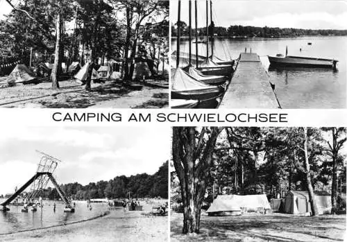 AK, Goyatz, Camping am Schwielochsee, vier Abb., 1975