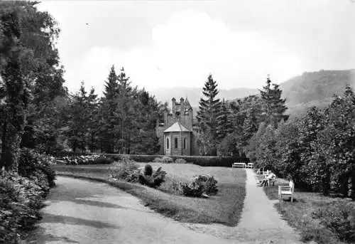 AK, Stecklenberg Harz, Partie im Kurgarten, 1966