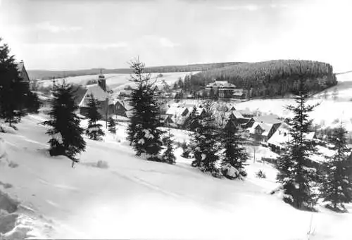 Ansichtskarte, Trauenstein Kr. Wernigerode, Gesamtansicht, Winter, 1982