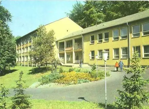 Ansichtskarte, Bad Liebenstein, Diagnostik-, Therapiegebäude, 1979