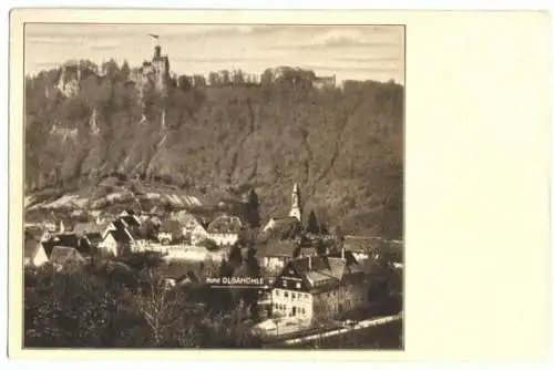 Ansichtskarte, Honau Schwäb. Alb, Hotel Olgahöhe, um 1930