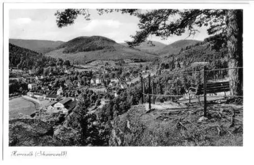 Ansichtskarte, Herrenalb Schwarzwald, Teilansicht 2, um 1955