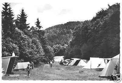 AK, Bad Lauterberg, Campingplatz im Grillental, 1963
