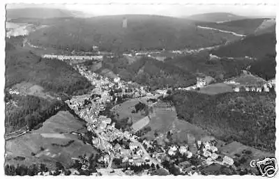 Ansichtskarte, Bad Grund Oberharz, Luftbildansicht, 1957