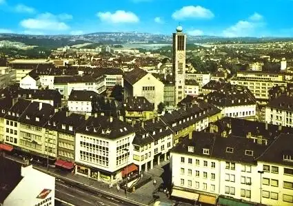 AK, Solingen, Blick über die City, ca. 1981