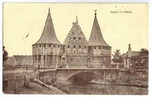 Ansichtskarte, Gand, Gent, Le Rabot, 1915