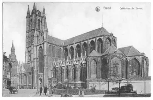 AK, Gand, Gent, Cathédrale St. Bavon, 1914