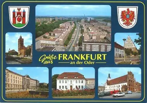 Ansichtskarte, Frankfurt a.d. Oder, 6 Abb., ca. 1994