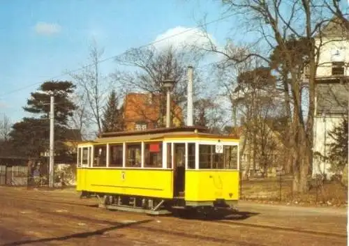 Ansichtskarte, Berlin, historische Straßenbahnen, Version 9, 1987
