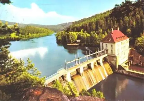 Ansichtskarte, Höllensteinsee, Stausee, Bayer. Wald, 1981