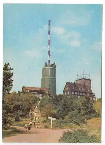 Ansichtskarte, Brotterode Thür. Wald, Großer Inselsberg, Gipfelbebauung, 1966