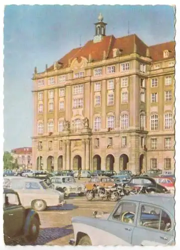 AK, Dresden, Altmarkt, zeitgen. Pkw,  1961