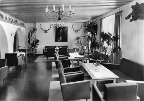 AK, Moritzburg Kr. Dresden, HOG Waldschänke, Halle, 1976