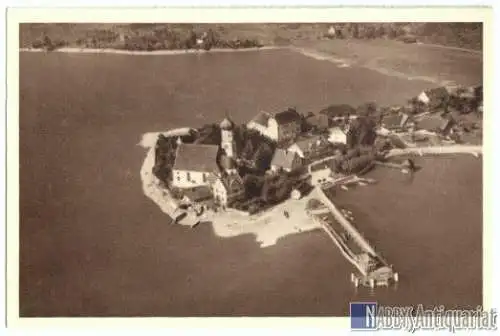 AK, Wasserburg Bodenseee, Luftbildanicht, 1934