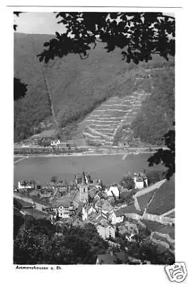 Ansichtskarte, Assmannshausen Rhein, Gesamtansicht, ca. 1962