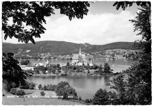 Ansichtskarte, Maria Wörth am Wörthersee, Totale, ca. 1963