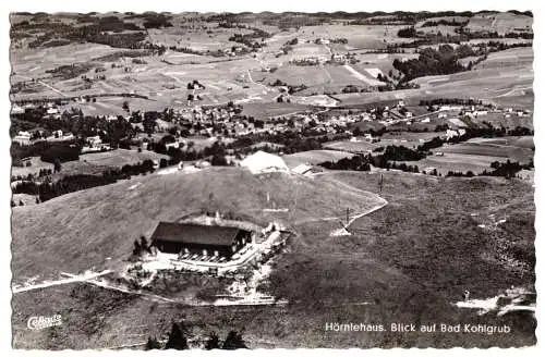 AK, Bad Kohlgrub, Hörnlehaus, Luftbildansicht, 1957