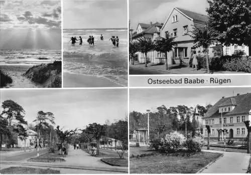 Ansichtskarte, Ostseebad Baabe Rügen, fünf Abb., 1984