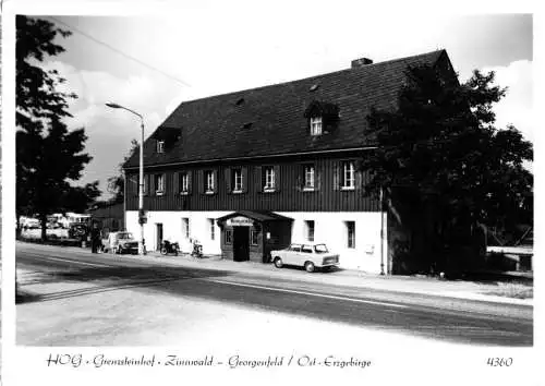 Ansichtskarte, Zinnwald - Georgenfeld, HOG Grenzsteinhof, 1971