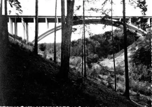 Ansichtskarte, Hermsdorf Thür., Teufelstalbrücke, 1967