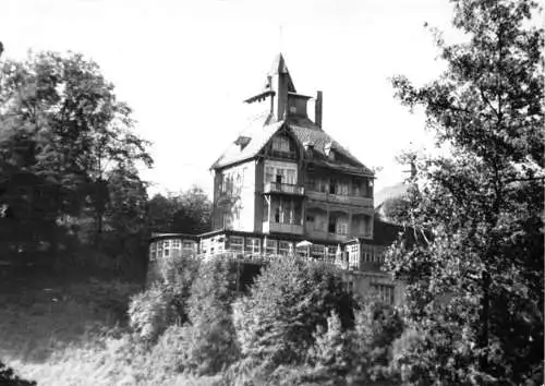 Ansichtskarte, Schwarzburg Thür. Wald, HO-Hotel Schwarzaburg, um 1963