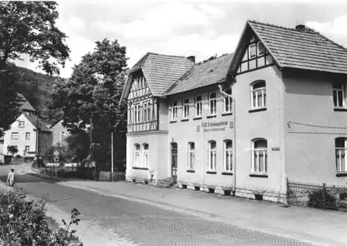 Ansichtskarte, Katzhütte - Oelze, FDGB Erholungsheim "Oberes Schwarzatal", 1971