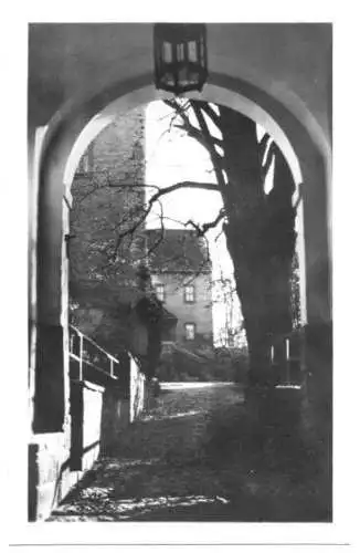 AK, Kahla Thür., Die Leuchtenburg, Eingang, 1953