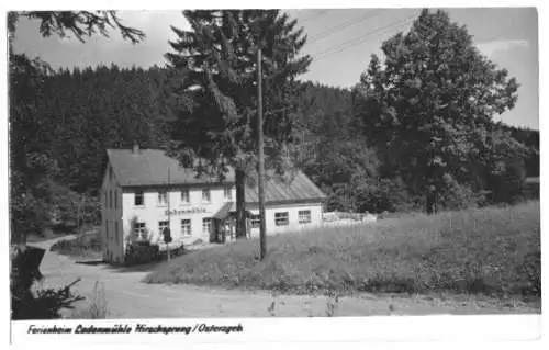 Ansichtskarte, Hirschsprung Osterzgeb., Ferienheim Ladenmühle 1959