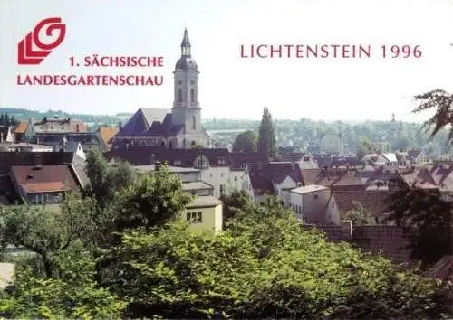 AK, Lichtenstein Sachs., Teilansicht, Landesgartensch.