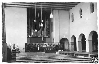 AK, Overath Bez. Köln, Kath. Pfarrkirche, innen, 1958