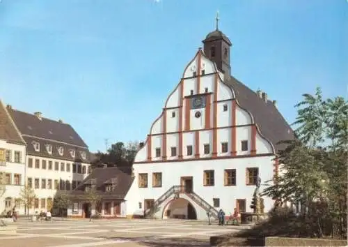 Ansichtskarte, Grimma, Rathaus, 1989