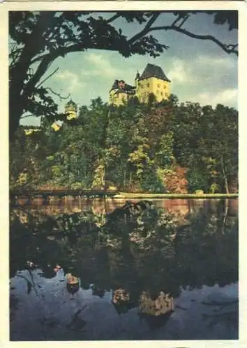 Ansichtskarte, Burgk, Saale, Heimat- und Schloßmuseum, 1955