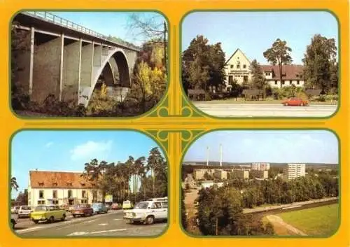 Ansichtskarte, Hermsdorfer Kreuz Kr. Stadtroda, vier Abb., 1985